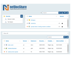 netDocShare enables to view multiple webparts