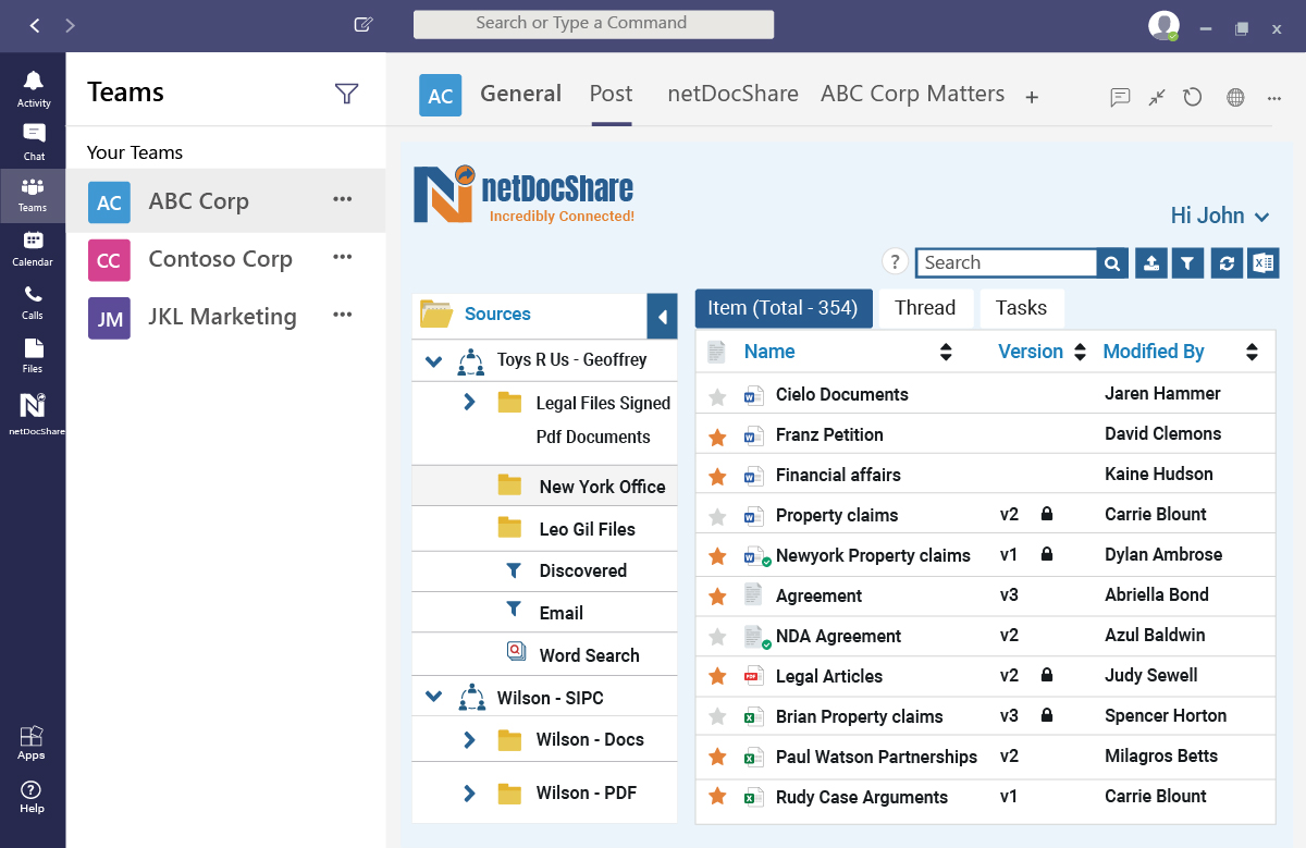 netDocShare-teams-tree