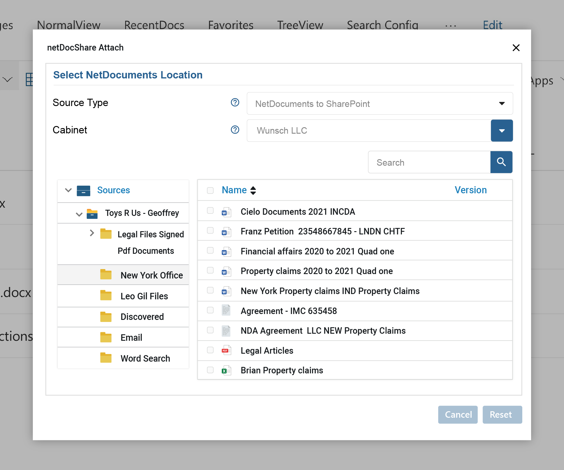 netDocShare Attach