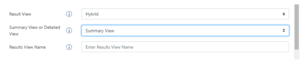 Hybrid Search Tab