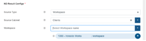 NetDocuments Results Configuration
