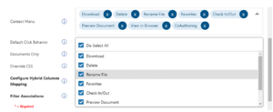 NetDocuments Results Configuration