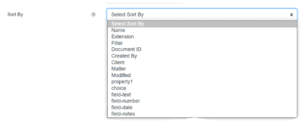 NetDocuments Results Configuration