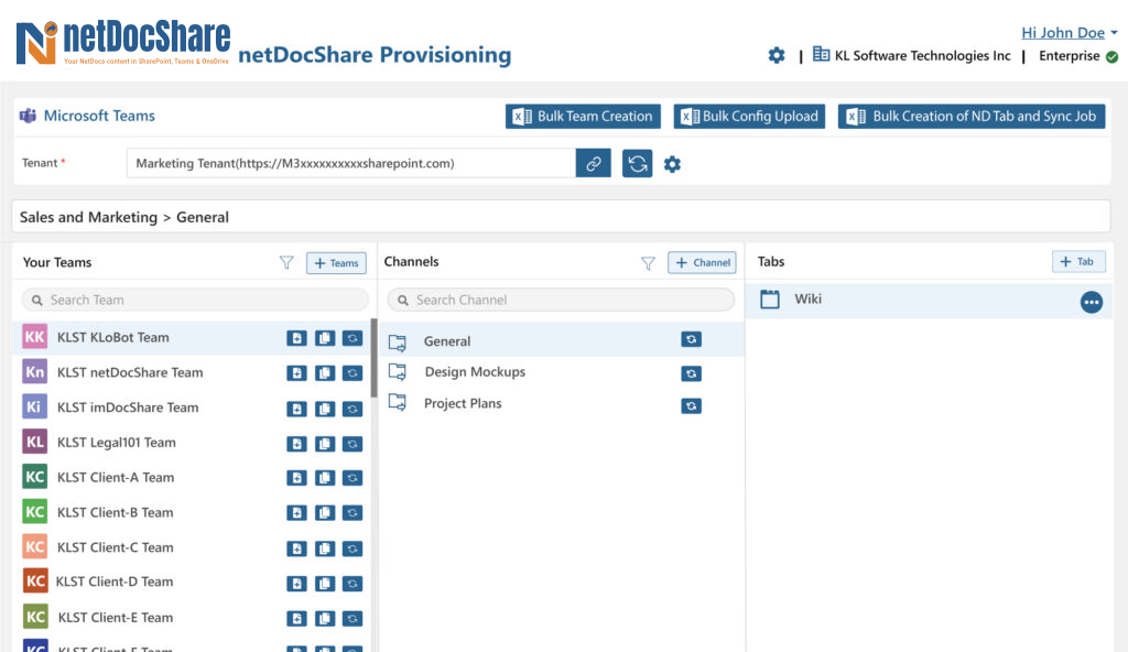 netDocShare-Provisioning