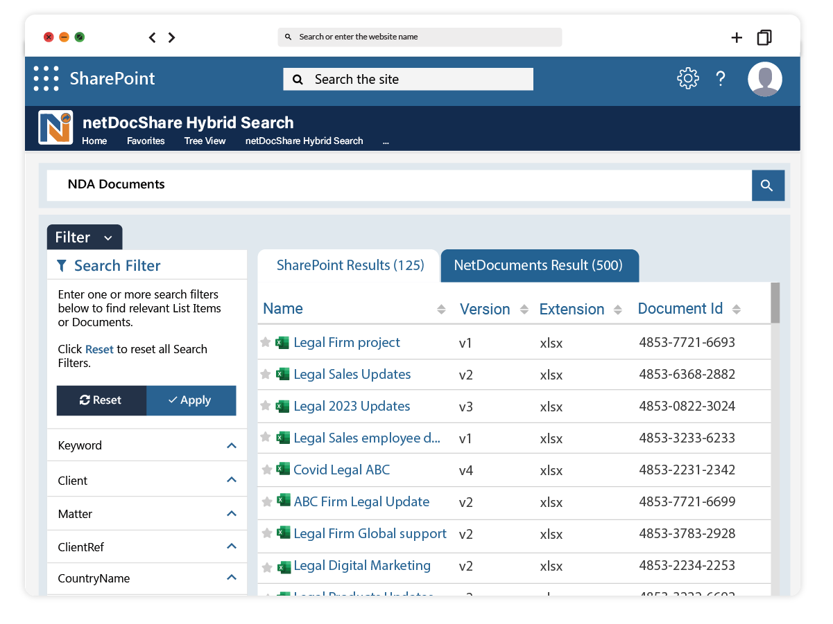 netDocShare-Hybrid-Search netDocShare-Hybrid-Search