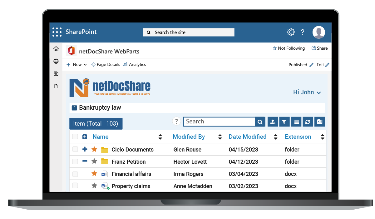 netDocShare-SharePoint-Mock